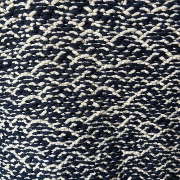 J. Crew NWT Navy Blue and White Relaxed Wide Neck Sweater - Size S - Picture 3 of 9